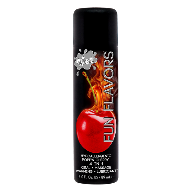 Розігріваючий їстівний лубрикант 4 в 1 Wet Fun Flavors Вишня 89 мл Розігріваючий їстівний лубрикант 4 в 1 Wet Fun Flavors Вишня 89 мл