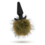 Анальна пробка з помпоном POM PLUGS BROWN