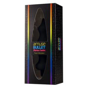 Анальна пробка з вібрацією Adrien Lastic Bullet Amuse Black, макс. діаметр 3,9 см