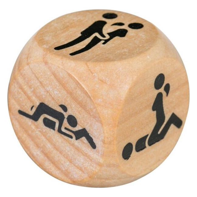 Дерев'яний кубик з позами Adrien Lastic Dice Sexy (1 шт) Дерев'яний кубик з позами Adrien Lastic Dice Sexy (1 шт)