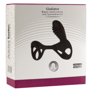 Вібронасадка на член Adrien Lastic Gladiator з пультом LRS, стимуляція клітора та точки G, 2 мотори
