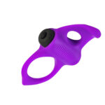 Ерекційне віброкільце Adrien Lastic Lingus MAX Violet з язичком для стимуляції клітора