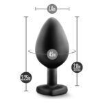 Анальна пробка з каменем BlushTEMPTASIA BLING PLUG MEDIUM BLACK