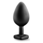 Анальна пробка з каменем BlushTEMPTASIA BLING PLUG MEDIUM BLACK