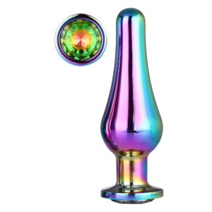 Анальна пробка конічної форми Dream Toys GLEAMING LOVE COLOURED PLEASURE PLUG L