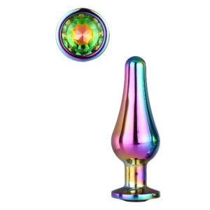 Анальна пробка конічної форми Dream Toys GLEAMING LOVE COLOURED PLEASURE PLUG S