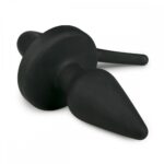 Анальна силіконова пробка з імітацією собачого хвоста Easytoys Dog Tail Plug 30 см, чорна