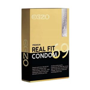 Анатомічні тонкі презервативи EGZO "Real Fit" латексні (3 шт)