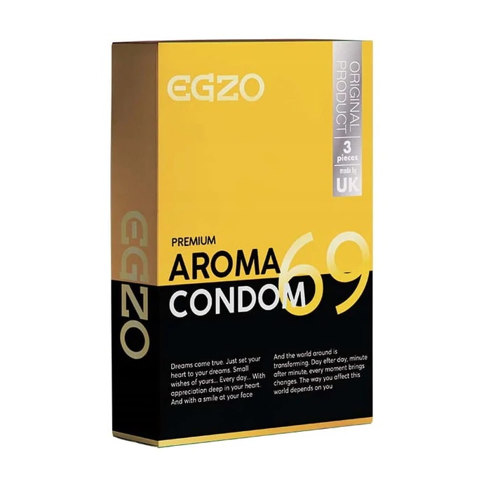 Ароматизовані презервативи EGZO "Aroma" латексні (3 шт) Ароматизовані презервативи EGZO "Aroma" латексні (3 шт)