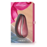 Вакуумний кліторальний стимулятор Womanizer Liberty Pink, магнітна кришка, 2 насадки