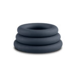 Набір ерекційних кілець Boners 3-Piece Cock Ring Set – Grey, 3; 3,3 та 4,4 см