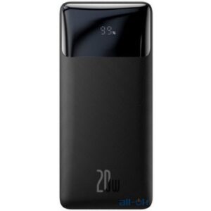 Зовнішній акумулятор (павербанк) Baseus Bipow Digital Display 20W 20000 mAh Black (PPDML-M01)