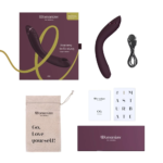 Вакуумний стимулятор для точки G та клітора з вібрацією Womanizer OG Aubergine, 12 рівнів, 3 режими