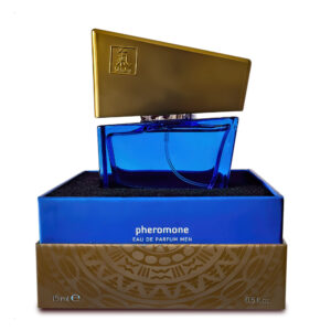 Духи з феромонами чоловічі SHIATSU Pheromone Fragrance men darkblue, 15 мл