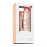 Подвійний фалоімітатор на присосці Easytoys, бежевий, 24.2 х 4.5 см