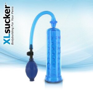 Вакуумна помпа XLsucker Penis Pump Blue для члена довжиною до 18см, діаметр до 4 см, колір: блакитний
