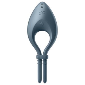 Ерекційне смарт-віброкільце ласо з регулюванням розміру Satisfyer Bullseye Dark Blue