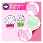 Ерекційне віброкільце Blush Play With Me з рельєфним метеликом для стимуляції клітора