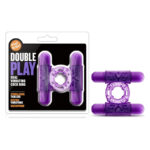 Ерекційне віброкільце Blush DOUBLE PLAY фіолетове