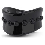 Ерекційна насадка Stay Hard Beef Ball Stretcher чорна, 5 см