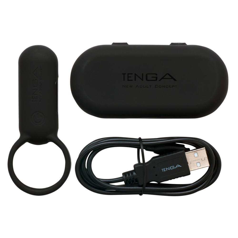 Кільце ерекційне TENGA-SVR SMART VIBE RING Чорне Кільце ерекційне TENGA-SVR SMART VIBE RING Чорне