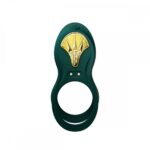 Смарт-ерекційне кільце Zalo - BAYEK Turquoise Green, подвійне з ввідною частиною, пульт ДК