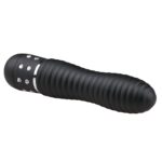 Вібратор ребристий Love Diamond Vibrator чорний, 11.4 см