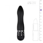 Вібратор Love Diamond Vibrator чорний, 11.4 см