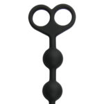 Анальні намисто Long Anal Beads чорні, 33.5 см x 2.5 см