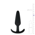 Анальна пробка Buttplug чорна, L