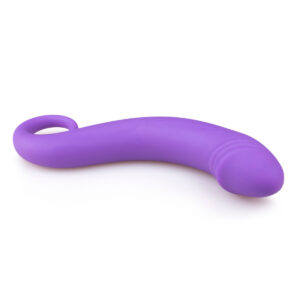 Вигнутий фалоімітатор Curved Dong для простати фіолетовий, 17.5 см x 3.5 см