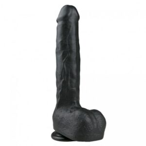Фалоімітатор Гігант EASYTOYS REALISTIC DILDO BLACK 29.5 CM
