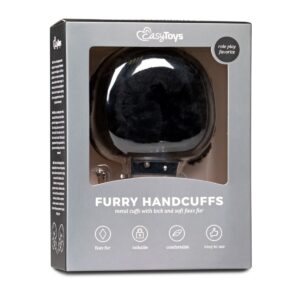 Наручники EASYTOYS Furry Handcuffs - Black