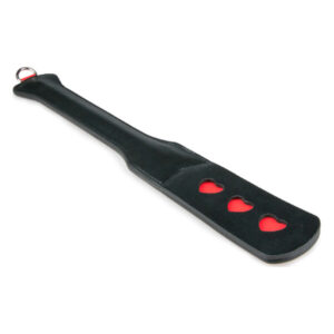 Падл із серцем Long Leather Paddle With Heart