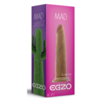 Фалоімітатор реалістичний EGZO Mad Evolution Ciberskin Keen Lover на присосці, тілесний