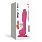 Реалістичний фалоімітатор Strap-On-Me Sliding Skin Realistic Dildo Fuchsia S, ефект рухливої шкіри
