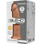 Фалоімітатор SilexD Henry Caramel (MODEL 2 size 7.5in), двошаровий, силікон + Silexpan, діаметр 4,8 см