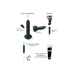 Фалоімітатор, що кінчає Strap-On-Me Squirting Cum Dildo Realistic Black, діам. 3,5 см, силікон