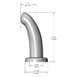 Фалоімітатор із вигнутим стрижнем FleshLight HerSpot рожеве золото, Small
