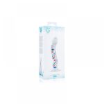 Скляний дилдо з вигинами і малюнком Gildo Glass Dildo No. 3