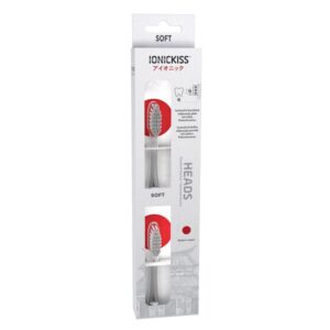 Насадки для іонної щітки IONICKISS Soft, м’які, білі (2 шт.)