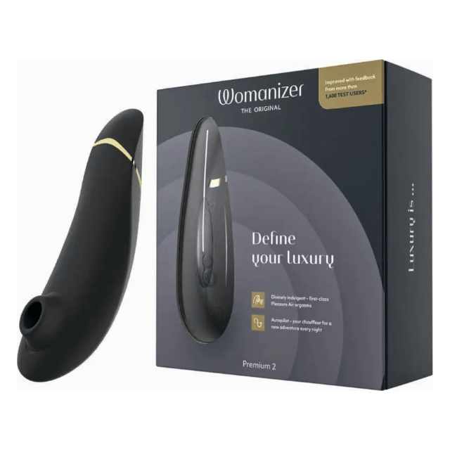 Безконтактний вакуумний кліторальний стимулятор Womanizer Premium 2 чорний Безконтактний вакуумний кліторальний стимулятор Womanizer Premium 2 чорний