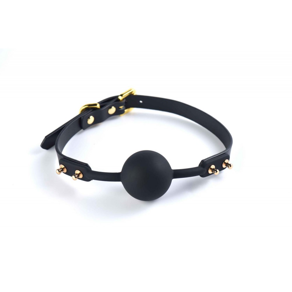 Кляп із кулькою силіконовий Solid Medium Ball Gag UPKO Кляп із кулькою силіконовий Solid Medium Ball Gag UPKO