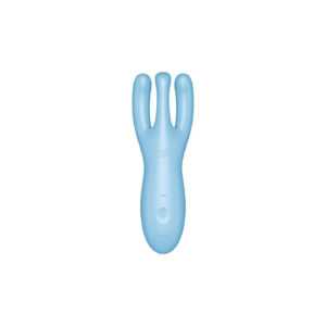 Кліторальний смарт-вібратор Satisfyer Threesome 4 Blue з трьома пальчиками