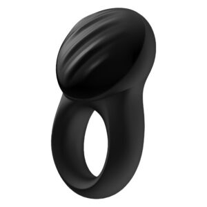 Кільце ерекційне Satisfyer SIGNET RING із підключенням до додатку, чорне
