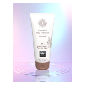 Лубрикант та масажне олія 2 в 1 SHIATSU Massage-& Glide gel 2 in1 Silky touch, 200 мл