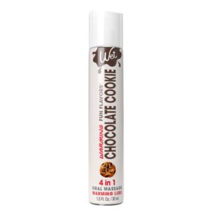 Зігрівальний лубрикант на водній основі Wet Warming Chocolate Cookie 4 in 1, без цукру (30 мл)