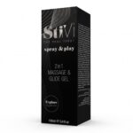 Лубрикант та масажний гель HOT StiVi Spray&Play 2в1, 100 мл