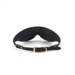 Маска на очі Blindfold UPKO з італійської шкіри, чорна