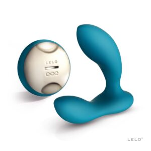 Масажер простати з вібрацією Lelo Hugo блакитний